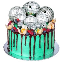 Jetec 11 Pcs Disco Ball Cake Toppers Disco Ball Birthday Party Decorations Small Disco Ball Table Centerpiece Decor For 70S Disc