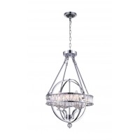 4 Light Chandelier With Chrome Finish