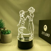 Joylamp Ladybug And Cat Noir From Miraculous - Official X Miraculous Collection - 16 Colors + Remote Control - Miraculous 3D Lamp