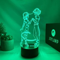 Joylamp Ladybug And Cat Noir From Miraculous - Official X Miraculous Collection - 16 Colors + Remote Control - Miraculous 3D Lamp