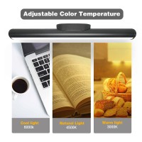 Battery Powered Lights Hapfish Led Magnetic Battery Operated Strip Light 5W 2000Mah Desk Lamp With Remote Control 3 Color Mod