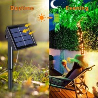 Qitong 4 Pack Solar Fairy Lights For Outside Waterproof Each 33Ft 100 Led Outdoor Solar String Lights 8 Modes Copper Wire Sola