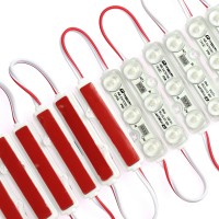 Q Qingchen Red Led Module 50Pcs/Chain Dc12V 1.2 W Decorative Light For Lightbox Letter Advertising Signs With Tape Adhesive Backside (100Pcs Pack,Red)