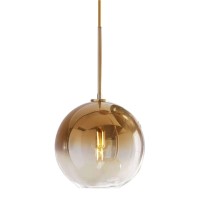 Kco Lighting 1Light Modern Glass Pendant Lights Large Gold Globe Pendant Light Mid Century Single Pendant Light Kitchen Island