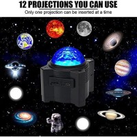 Wanrayw Star Projector, 15 In 1 Space Projector, Night Light With Remote Control, Galaxy Projector With Bluetooth Speaker, Moon Light For Bedroom/Game Room/Party, Romantic Star Light For Partners