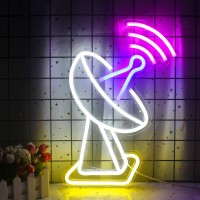 Wifi Shaped Neon Sign Led Wall Neon Light Hanging Soft Neon Sign Usb Neon Lights For Home Kids Room Gaming Room Bar Shop Birthday Christmas Festival Decor Sign (White Pink)