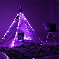 Jmexsuss 100 Led Purple Christmas Lights, 8 Modes Purple String Lights Indoor, 33Ft Christmas String Lights Outdoor Waterproof For Christmas Decorations, Halloween, Fireplace, Party, Tree, Garden