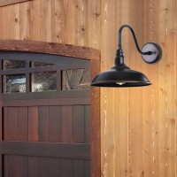 Goalplus 14In Outdoor Gooseneck Barn Light For Farmhouse Bronze Exterior Wall Light Fixture For Porch Large Outside Farmhouse