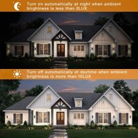 Tsiun Dusk To Dawn Outdoor Wall Lights, Exterior Light Fixture Up Down Sconces With E26 Socket, Waterproof Lamp Porch Lanterns Wall Mount, Anti-Rust Outside Lights For House, Patio, Garage, 2 Pack