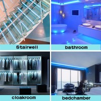 Meijiajia Led Neon Strip Lights, Ice Blue 12V/16.6Ft, Flexible Diffuser, Cuttable & Bendable Waterproof Silicon, For Devices Lighting Upgrade, Decor & Sign Custom. [Power Adapter Not Included]