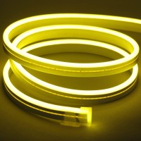 Meijiajia Led Neon Strip Lights, Yellow 12V/16.6Ft, Flexible Diffuser, Cuttable & Bendable Waterproof Silicon, For Mood Light, Decor & Sign Custom. [Power Adapter Not Included]