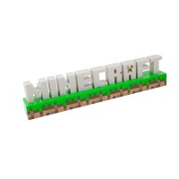 Paladone Minecraft Logo Light Battery Or Usb Operated 2 Light Modes Officially Licensed Merchandise Whitebrowngreen