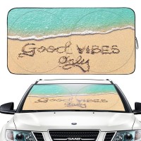 Gven Windshield Sun Shade, Car Sunshade For Front Windshield Funny Sun Visor Protector Blocks Uv Rays Foldable 210T Keep Your Vehicle Cool