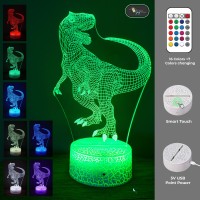 Casa Joytopia Creative 3D Night Light Effect Night Light For Kids Room 16 Colors 2Hr 4Hr 8Hr Timer Remote Flashing Fadin