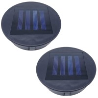 2 Pack Solar Lanterns Replacement Tops, Solar Lights Replacement Parts For Outdoor Hanging Lanterns Table Lights, Waterproof Round Solar Lanterns Replacement Accessories(3.15 In)