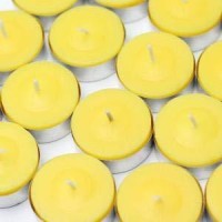 Bulk Pack - 60 Pack Citronella Tealight Candles - Summer Yellow - Indoor/Outdoor