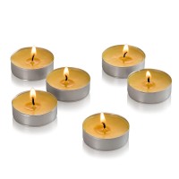 Bulk Pack - 60 Pack Citronella Tealight Candles - Summer Yellow - Indoor/Outdoor