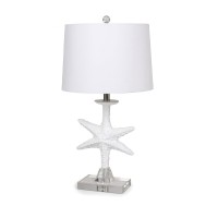 Homeroots Set Of 2 White Coastal Starfsh Table Lamps