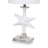 Homeroots Set Of 2 White Coastal Starfsh Table Lamps