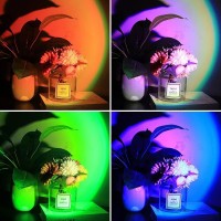 Youoklight Sunset Lamp Sunset Projection Lamp Sunset Projector Light 16 Colors Brightness Adjustable With Remote Control Usb Ch