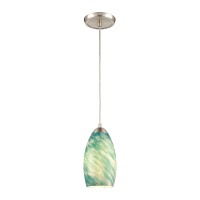 Evening Sky 5'' Wide 1-Light Mini Pendant - Satin Nickel