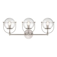 Langford 24'' Wide 3-Light Vanity Light - Satin Nickel