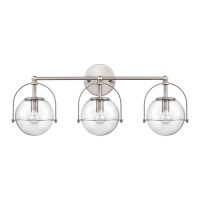 Langford 24'' Wide 3-Light Vanity Light - Satin Nickel