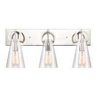 Gabby 23'' Wide 3-Light Vanity Light - Polished Nickel