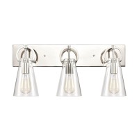 Gabby 23'' Wide 3-Light Vanity Light - Polished Nickel