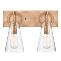 Gabby 15'' Wide 2-Light Vanity Light - Brass