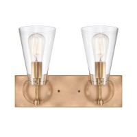 Gabby 15'' Wide 2-Light Vanity Light - Brass