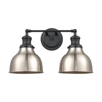 Haralson 17'' Wide 2-Light Vanity Light - Charcoal