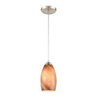 Planetario 5'' Wide 1-Light Mini Pendant - Satin Nickel