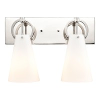 Gabby 15'' Wide 2-Light Vanity Light - Polished Nickel