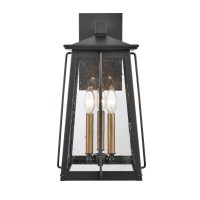 Kirkdale 19'' High 3-Light Outdoor Sconce - Matte Black