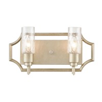 Cheswick 16'' Wide 2-Light Vanity Light - Aged Silver