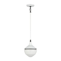 Mid-Century Schoolhouse 12'' Wide 1-Light Mini Pendant - Enamel White