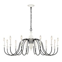 Val De Loire 48'' Wide 12-Light Chandelier - White