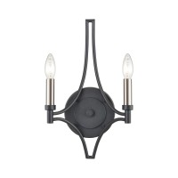 Spanish Villa 16'' High 2-Light Sconce - Charcoal