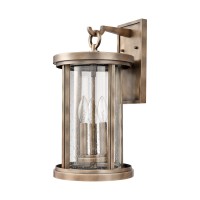 Brison 18'' High 3-Light Outdoor Sconce - Vintage Brass