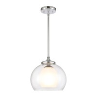 Salient 10'' Wide 1-Light Mini Pendant - Polished Nickel