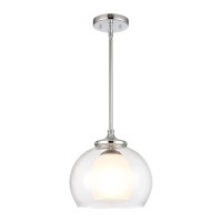 Salient 10'' Wide 1-Light Mini Pendant - Polished Nickel