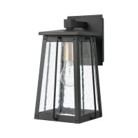 Kirkdale 13'' High 1-Light Outdoor Sconce - Matte Black