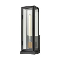 Foundation 17'' High 1-Light Outdoor Sconce - Matte Black