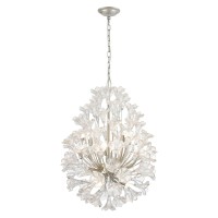 Celene 22'' Wide 12-Light Chandelier - Aged Silver