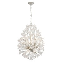 Celene 22'' Wide 12-Light Chandelier - Aged Silver