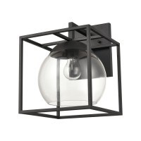 Cubed 13'' High 1-Light Outdoor Sconce - Charcoal