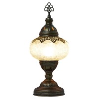 Mozaist Turkish Lamp Mosaic Table Lamp Antique Moroccan Decorative Glass Bohemian Vintage Lamp Shade Small Desk Tiffany Bedsi