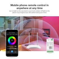 Btf-Lighting C05W Rgbcct Pwm Smd Fcob (+ R G B C W) 6Pin Led Strip 2.4Ghz Tuya Wifi Group Controller Alexa Google Home Control Match With Wr01Rf Rc03Rfb Rc04Rfb Rc05Rfb Rgbcct Remote