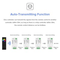 Btf-Lighting C05W Rgbcct Pwm Smd Fcob (+ R G B C W) 6Pin Led Strip 2.4Ghz Tuya Wifi Group Controller Alexa Google Home Control Match With Wr01Rf Rc03Rfb Rc04Rfb Rc05Rfb Rgbcct Remote